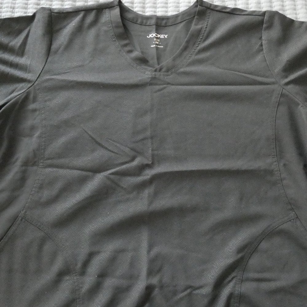 Grey Jockey Scrub Top
